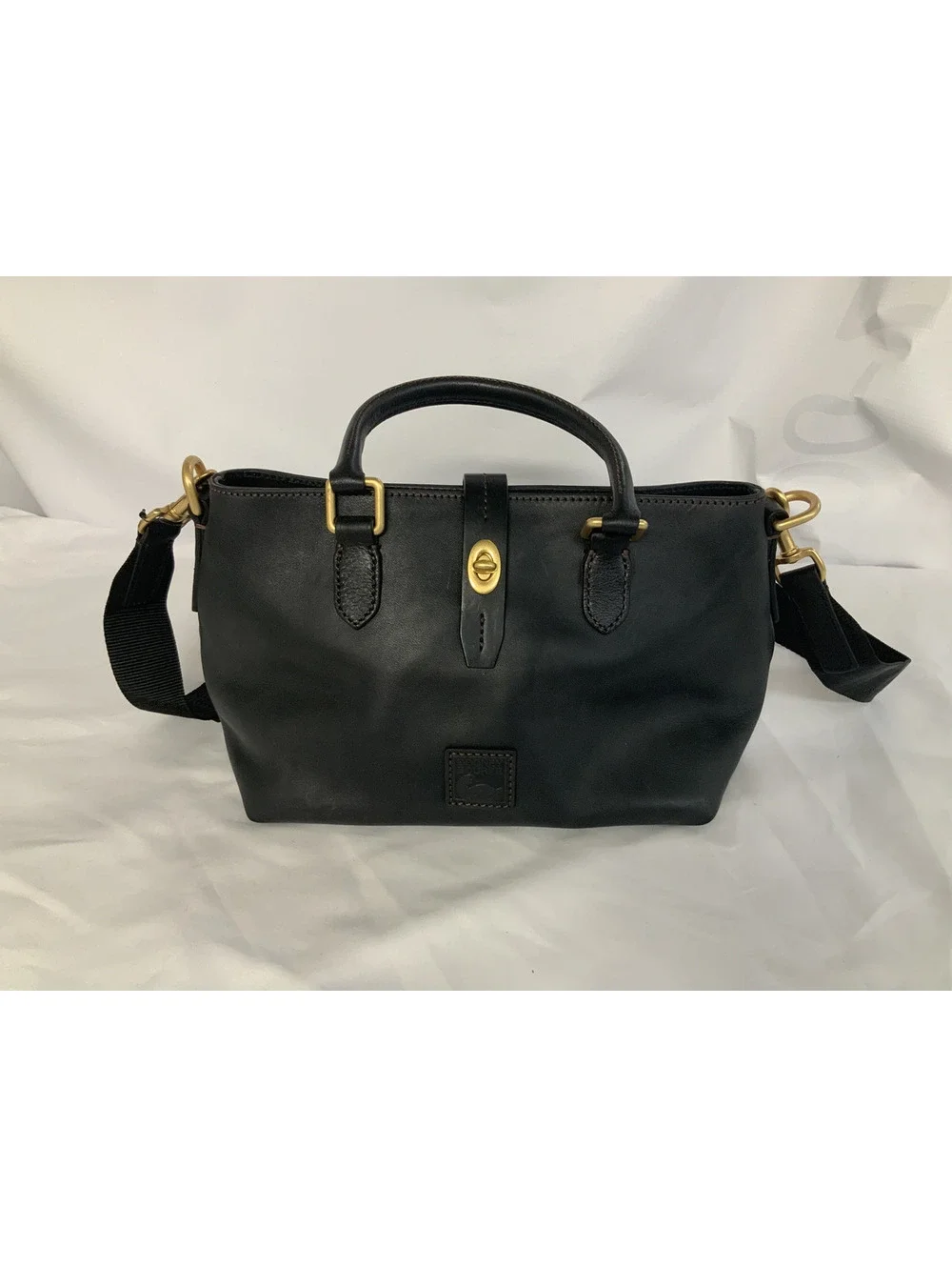 DOONEY AND BOURKE LEATHER SATCHEL-ADJUSTABLE STRAP